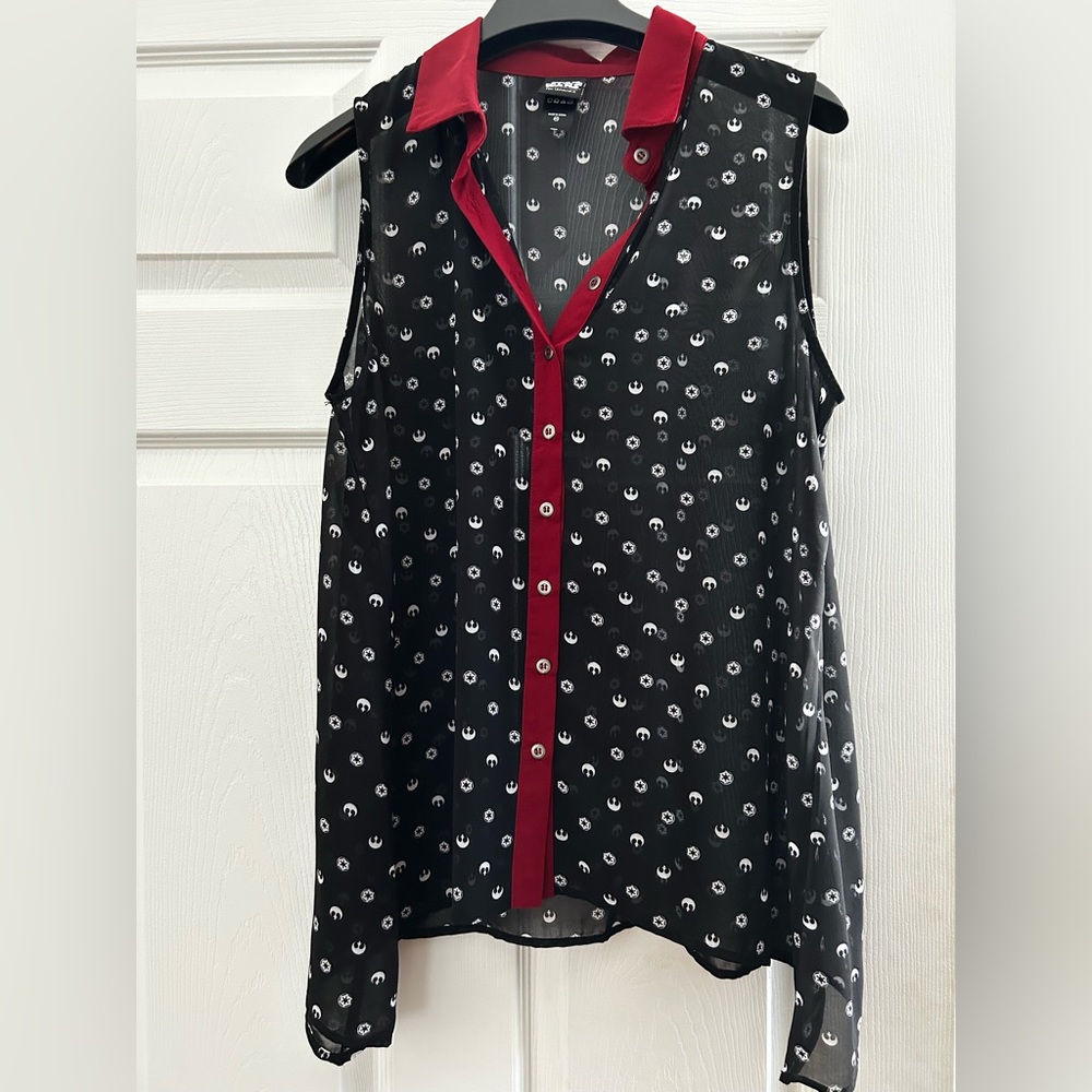 NWOT Star Wars Sheer Symbol Shirt, M